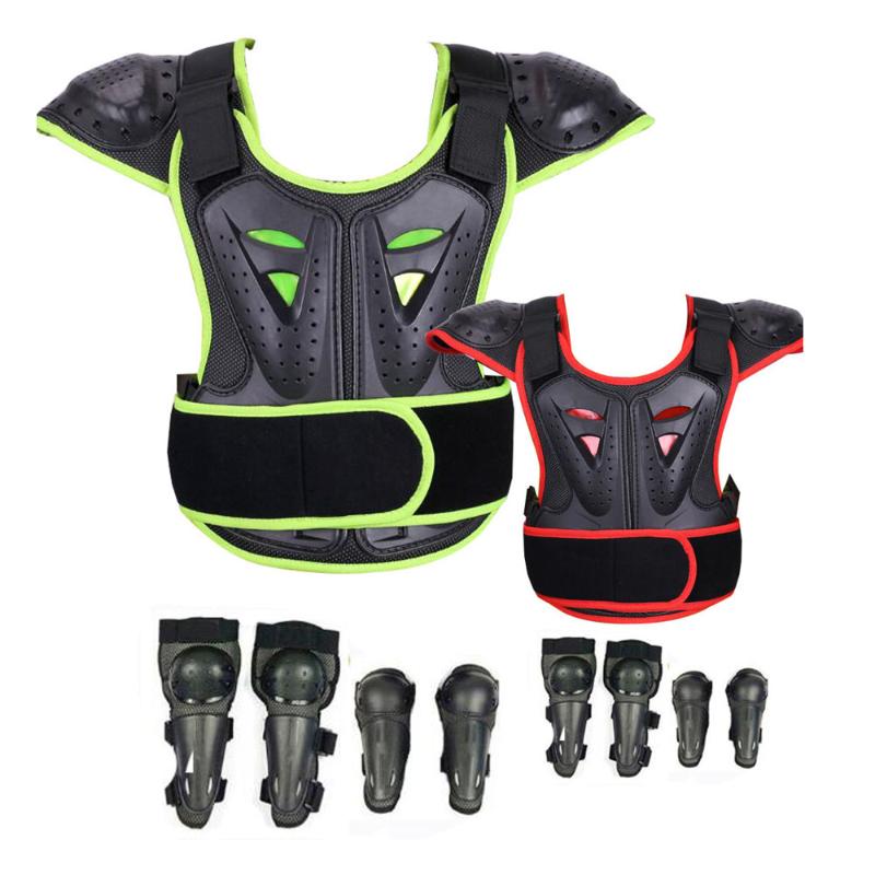 

Children's motorcycle BMX equipment cross-country bike body armor Vest Resistant race Knee Elbow armor