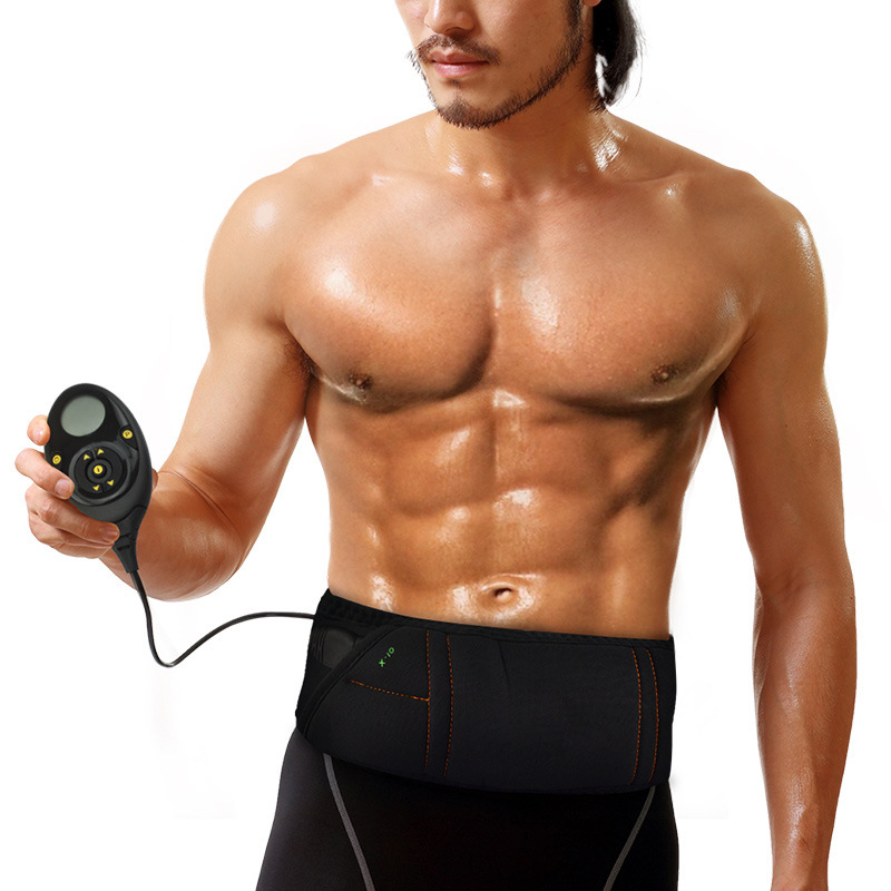 

Electric Slimming Belt Weight Lose Vibration Massage Fat Burning Belt for Men Women Waist Support ZJ55, Black
