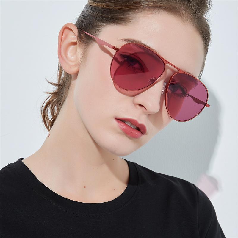 

Uv Protection Toad Mirror Sunglasses Anti-uv Metal Large Frame Personality
