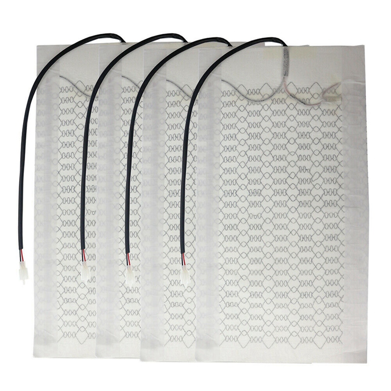 

4Pcs 2 Seats Heated Seat Heater Kit 12V Carbon Fiber Round High/Low Switch