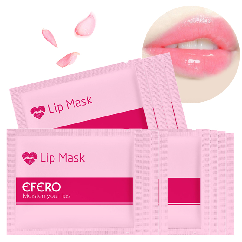 

EFERO Collagen Lip Mask Pads Patch for Lip Patches Moisturizing Exfoliating Lips Plumper Pump Essentials Lips Care