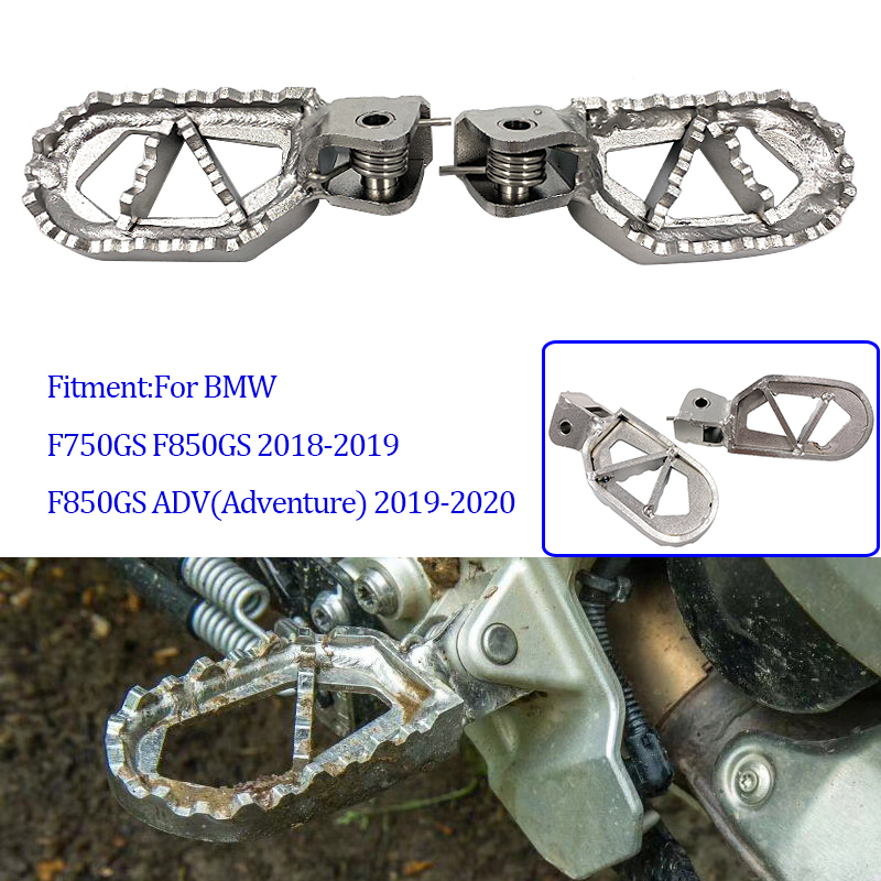 

Free Shipping 304 Stainless Steel Footpegs Foot Peg Rests Durable For F750GS F850GS 2020 2020 F 850 GS Adventure