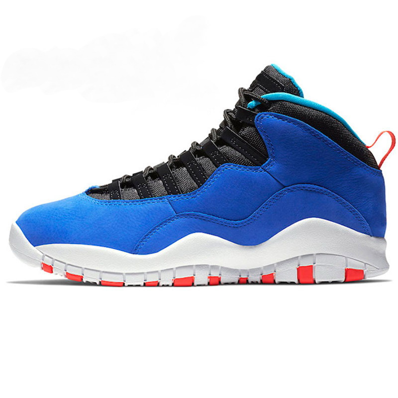 

Fashion White Silver Wings Jumpman 10 10s Mens Basketball Shoes Super Bowl LIV Tinker Blue Fire Red Mens Trainers Designer Sneakers schoenen