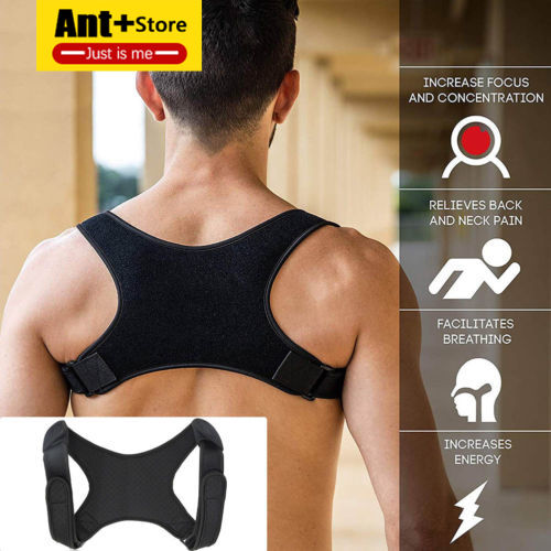 

Orthopedic Spine Posture Corrector Back New Posture Corrector Back Support Belt Shoulder Bandage Pain Relief Corset, Red