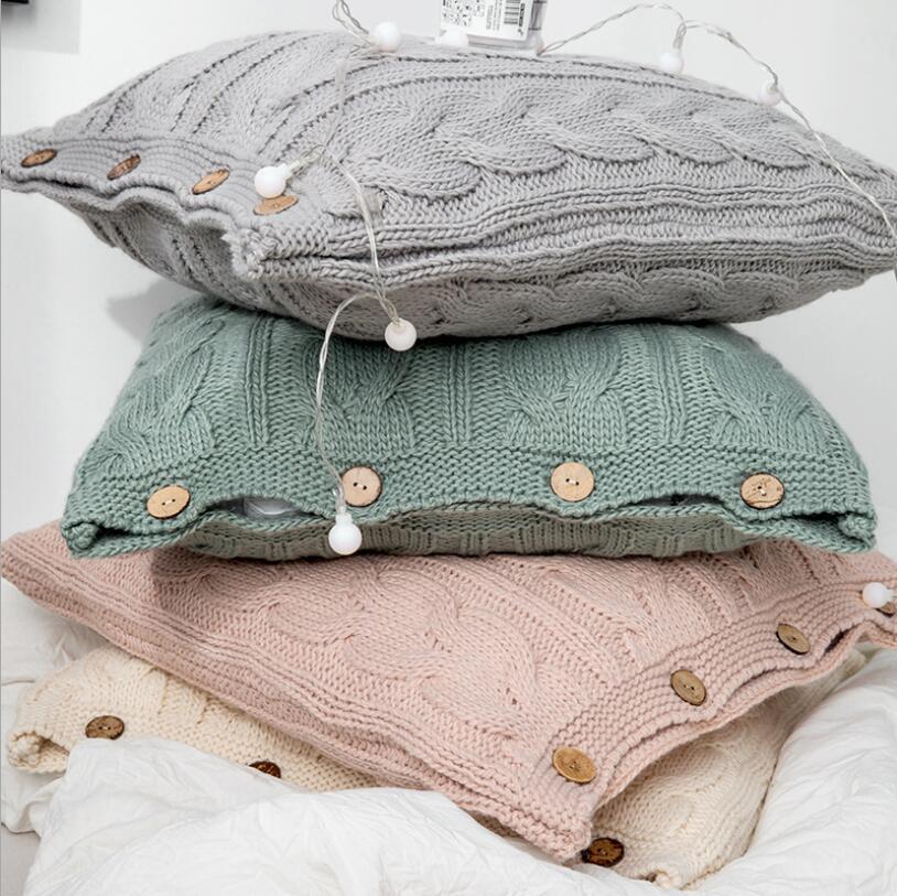 Tassel pillow case car Cushion cover Wool pillows covers without core soft fitting-image-562252230