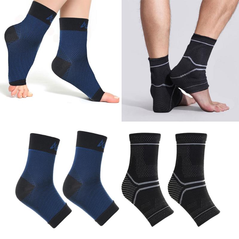 

1 Pair Breathable Ankle Brace Compression Sleeves Elastic Foot Support Sock, As pic