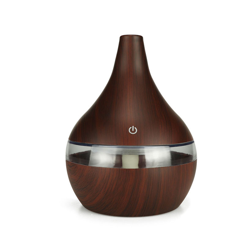 

300ml USB Electric Aroma Air Diffuser Wood Ultrasonic Air Humidifier Essential Oil Aromatherapy Cool Mist Maker for Home Car