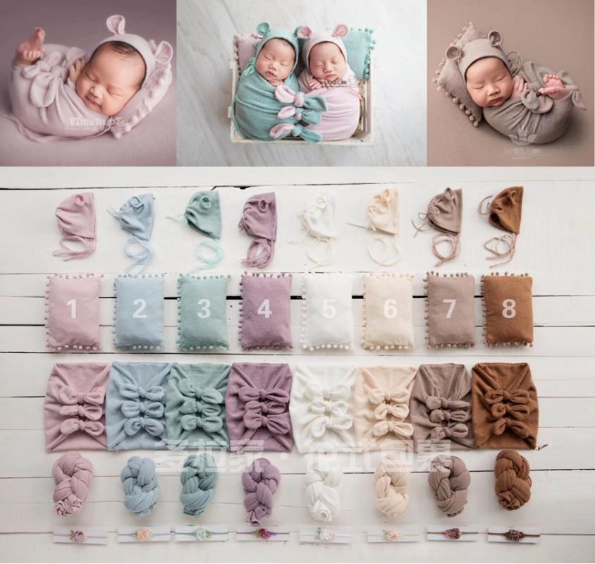

5pcs/set Soft Newborn Props for Photography Wrap Set ,Cute Baby Wrap for Photo Studio,#P2480