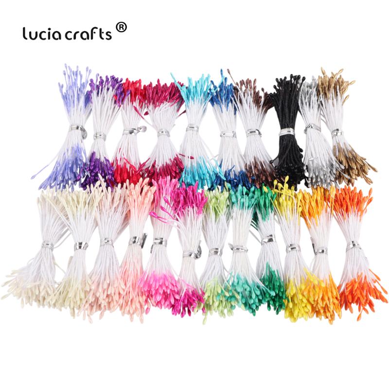 

900pcs/lot Fower Stamen Pistil 1mm Multicolor Double Heads artificial flowers pistil For Wedding Party Cake Decoration B1212, Color 8