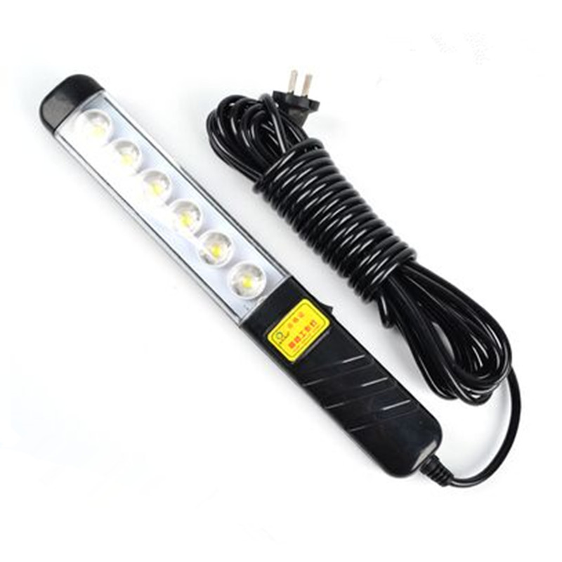 

220V Shatter-resistant strong magnetic waterproof large lens LED inspection lamp auto repair lamp LED work repair