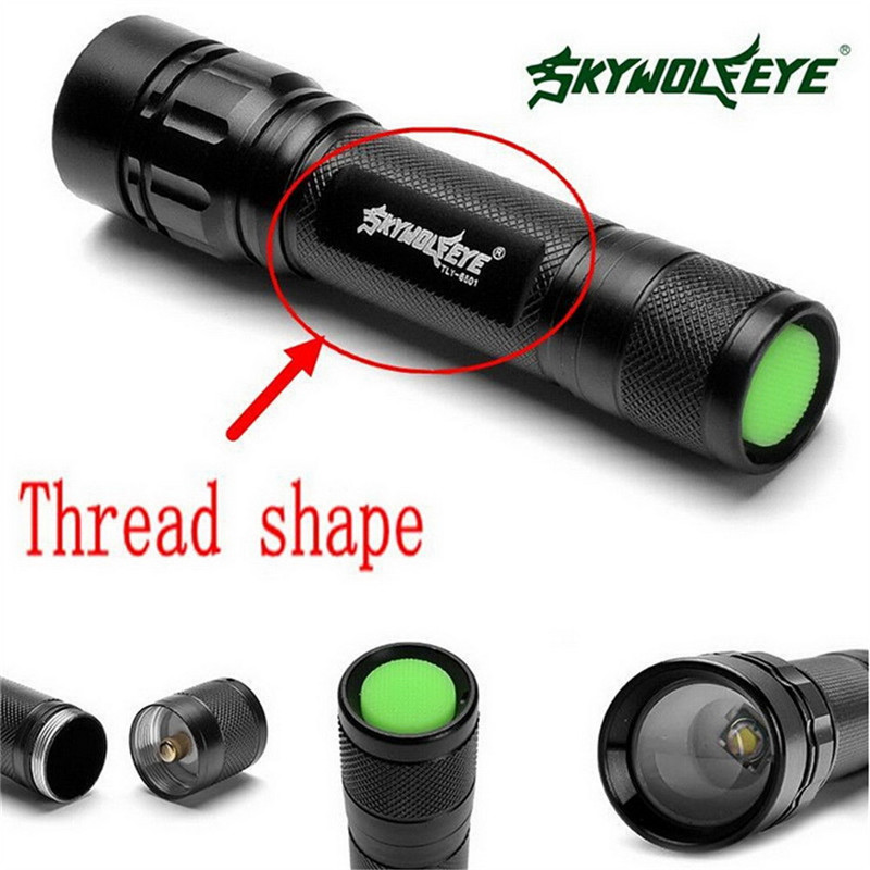 

Portable Torch Zoomable with Rechargeable Battery XM-L T6 3000 Lumens 3 Modes LED Aluminum Alloy Torch Light