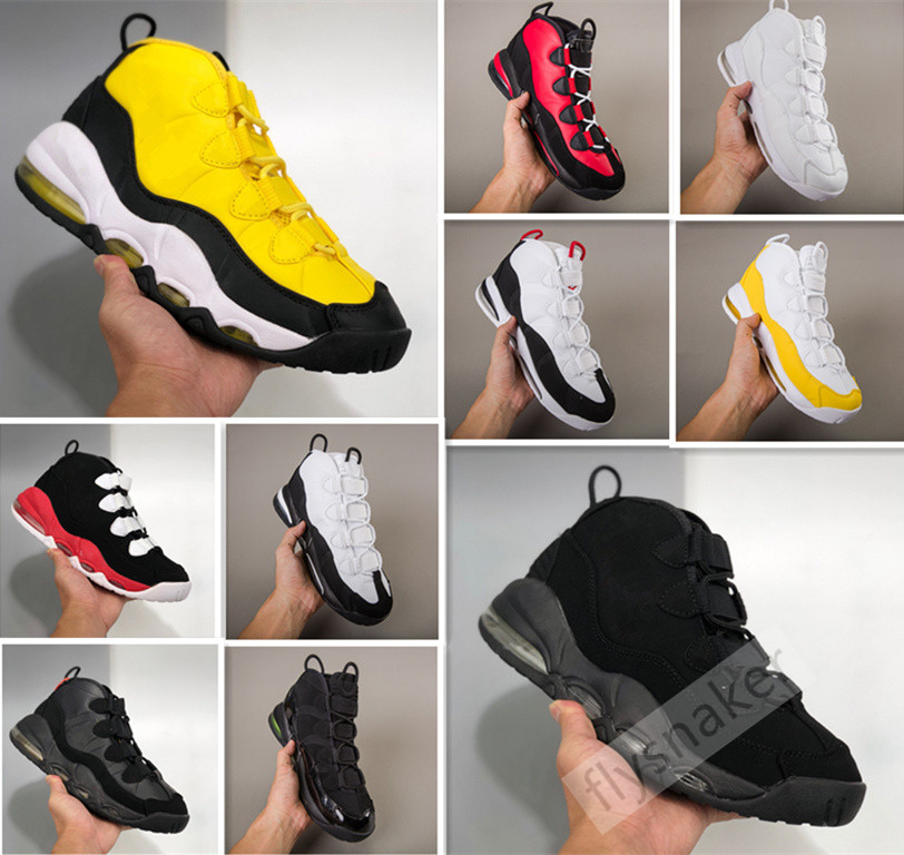 

2020 New More Money QS JP Uptempo 96 Scottie Pippen 2 men Basketball Shoes Black White Chaussures Mens Sneakers Sports Trainers 40-46