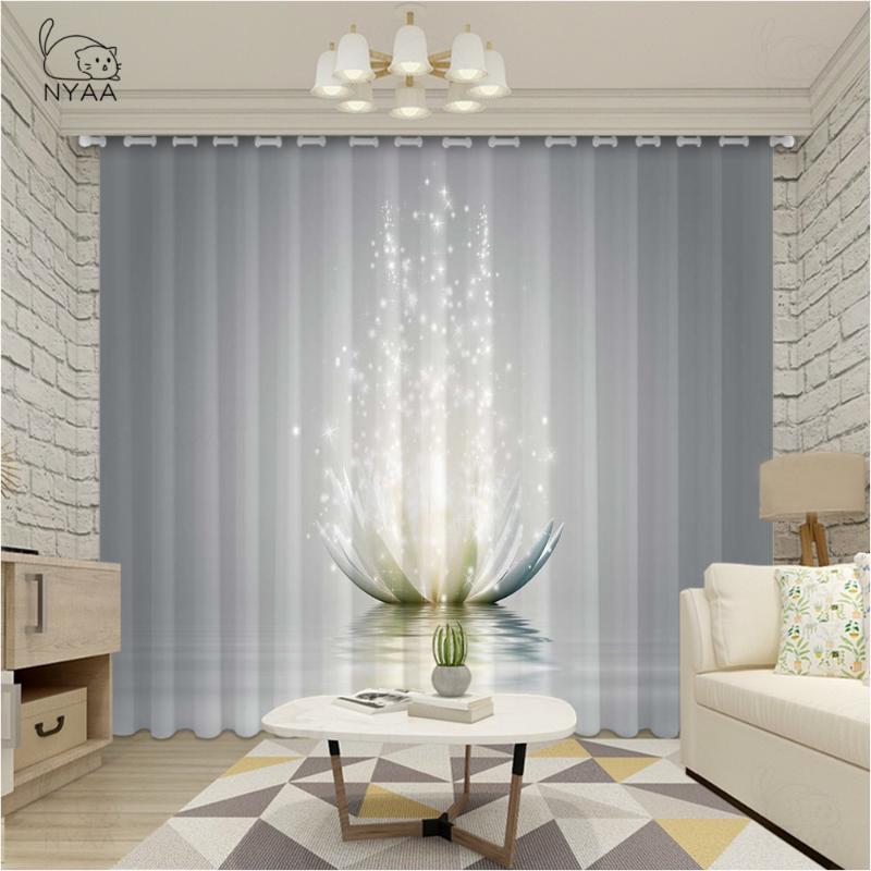 

Chinese Style Lotus Curtain Floral Curtains Cortinas For Living Room Cortina Para Sala De Luxo Ultra-thin Light Shading, Vixm 2463