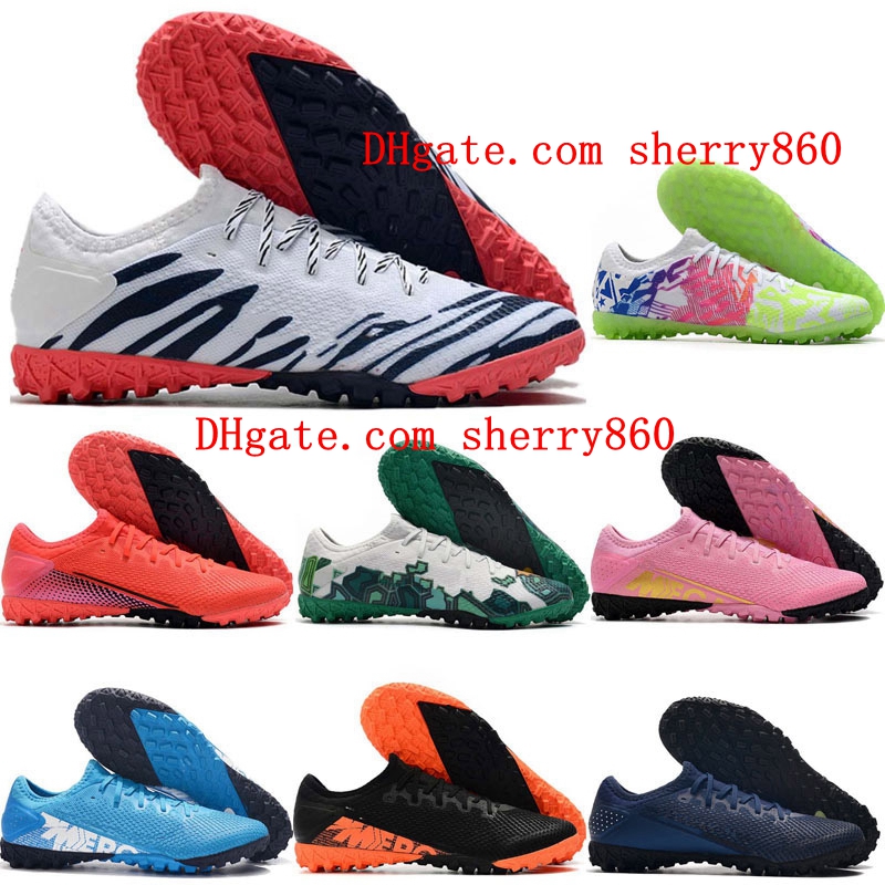 

2021 soccer shoes quality mens cleats Mercurial Superfly 13 Pro TF indoor botas de futbol football boots sneakers CR7