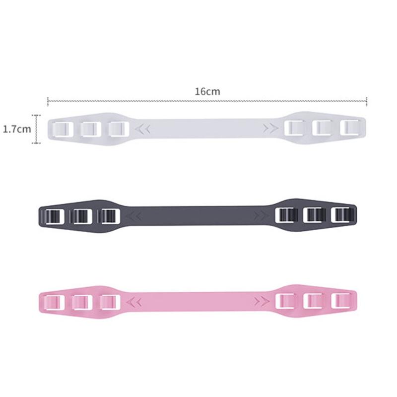 

10pcs Diy Face Third Gear Adjustable Anti-slip Ear Grips Extension Hook Breathable Face Accessories Washable Hiking Scarves, Pink