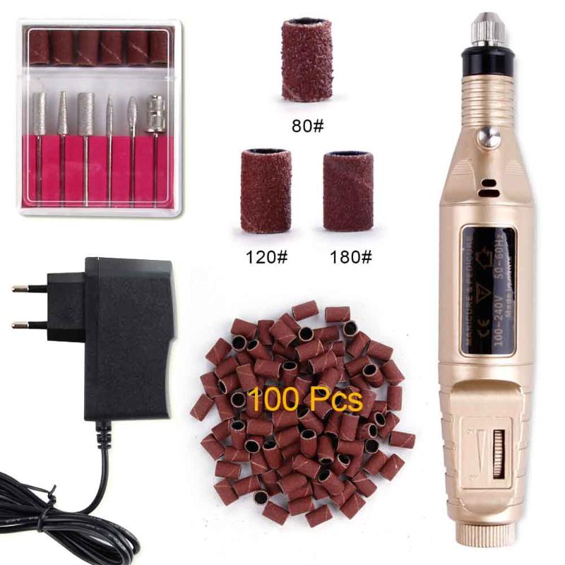 

Professional Electric Nail Drill Machine Manicure Tools Ceramic Drill Bits Rotary Burrs Cuticle Remover Nail File Art Equipment