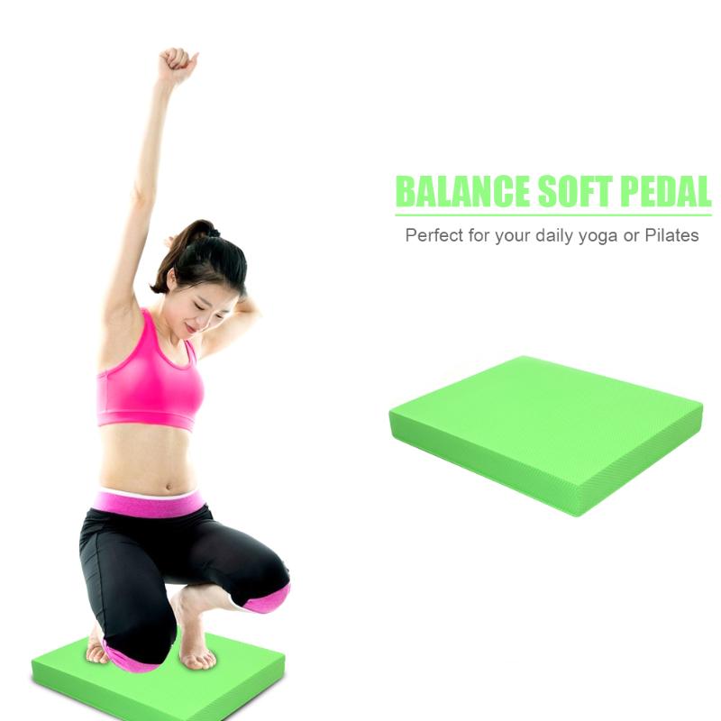 

Yoga Trainer Pad Soft Pedal Training Cushion Thick Yoga Ankle Stable Mat Home Ankle Recovery Knee Pain Accessories, Black