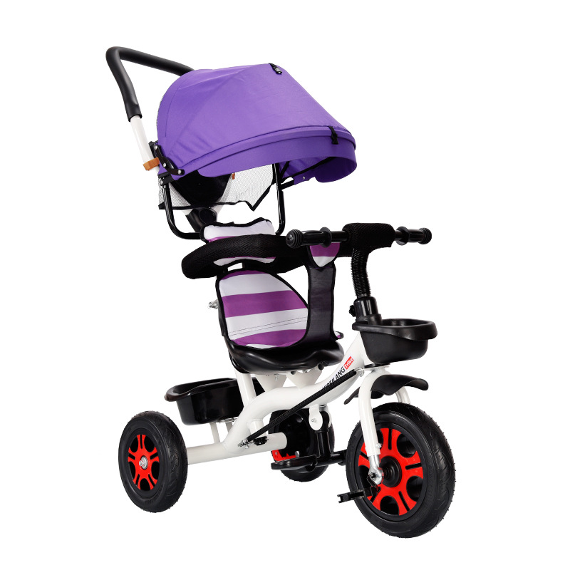 

Baby Carriage Baby Stroller 3 in 1 Children Child Tricycle Bike Tour Bus Touring Car Small Boy Kindergarten Sun Rain Cover