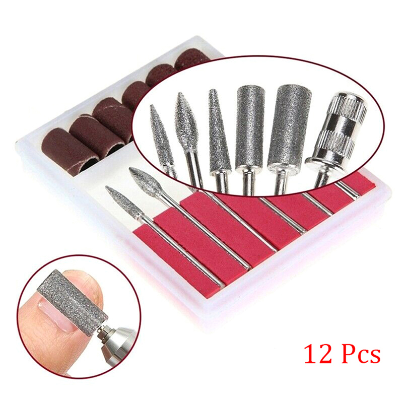 

1set Rotary Polishing Tool Grinding Head Nail Art Supplies Electric Drill Bits Replacement Polish Machine Set Kit Manicure Tool