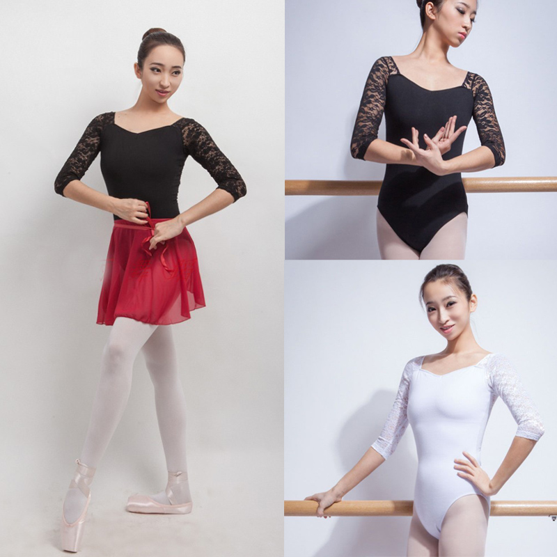 

Ballet Leotards For Women Pure Cotton Black Ballet Dancewear Adult Dance Practice Clothes Gymnastics Leotards