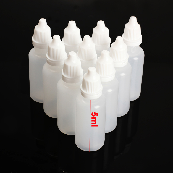 

50pcs Empty Plastic Squeezable Dropper Bottles with Tamper-proof Seal Removable Dropper Tip Cap Child Safe Lid 5-50ml Option t6