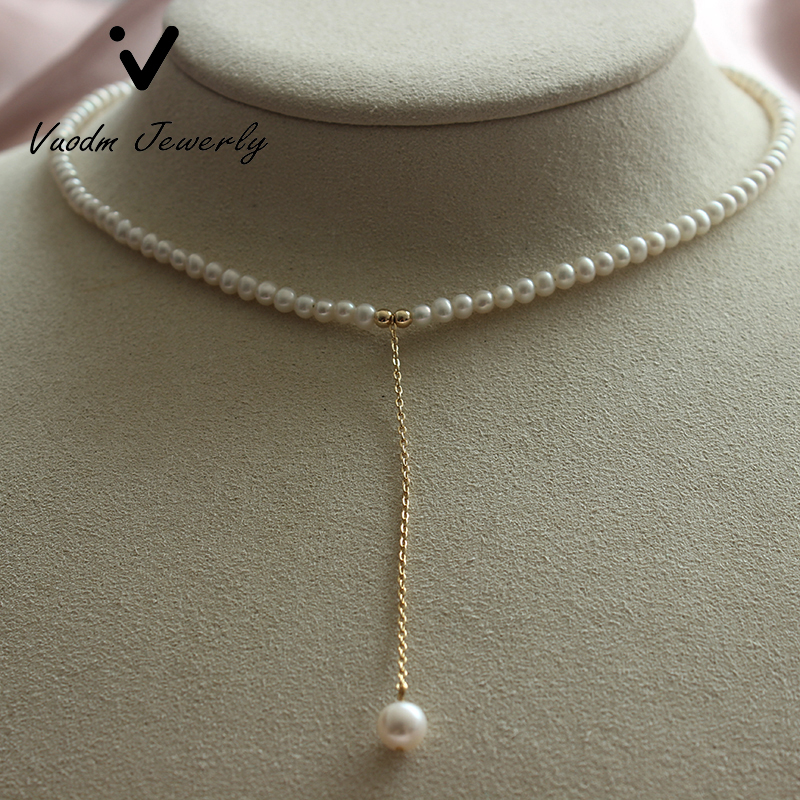 

Pearl Necklace Pearl Beads Choker Beaded Necklaces Pendant Necklace Dainty Charm Jewelry for Girls Party Wedding, Silver