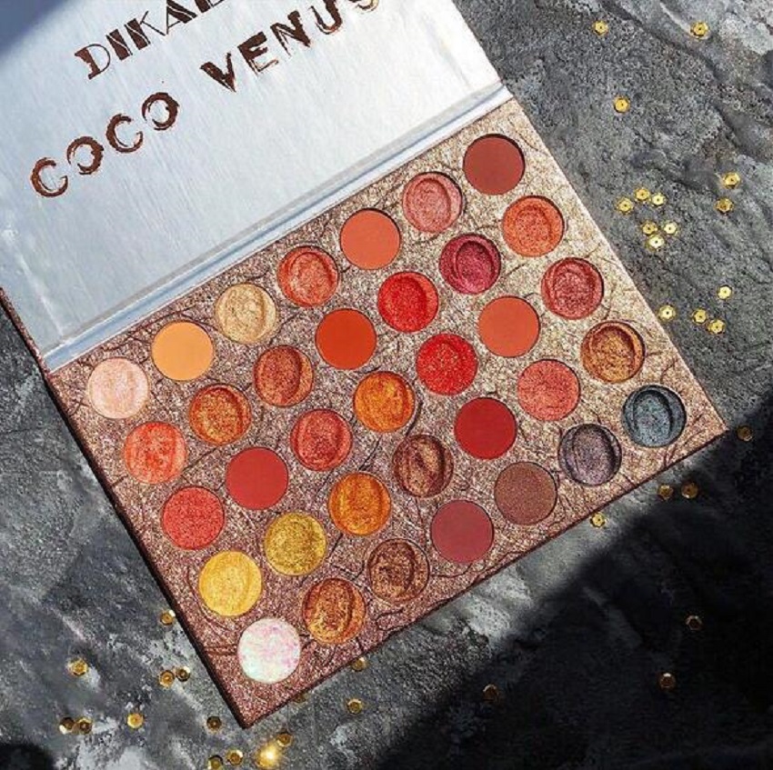 

35 Colors Brown Orange Matte Pearlescent Glitter Sequins Eyeshadow Palette Pigment Eye Shadow Makeup Palette Cosmetics Wholesale, Multi