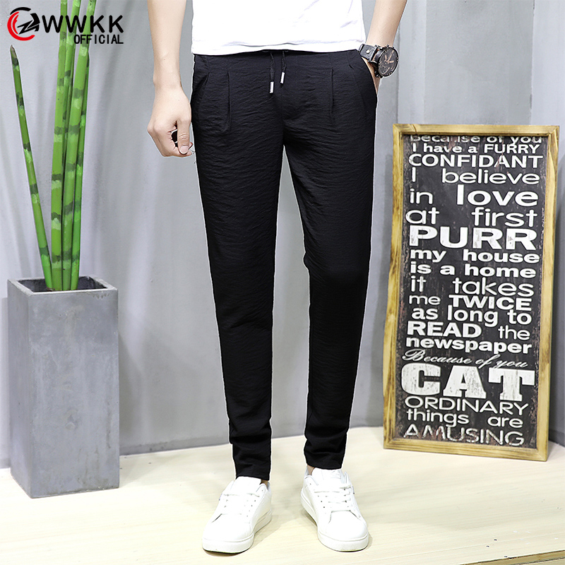 

WWKK 2020 Spring New Jogger Pants Men polyester Drawstring Comfortable Elastic Waist Sweatpants Streetwear Pants Large size 8XL, Sky blue