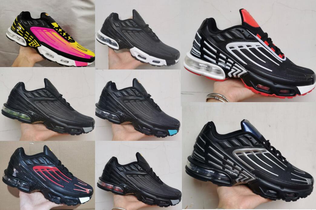 

2021 TN aìr màx Plus 3 TUNED Mens Running Shoes Classic Outdoor tn Black White Sport Shock pack Sneakers Men requin Blue Spider 36-45, #26