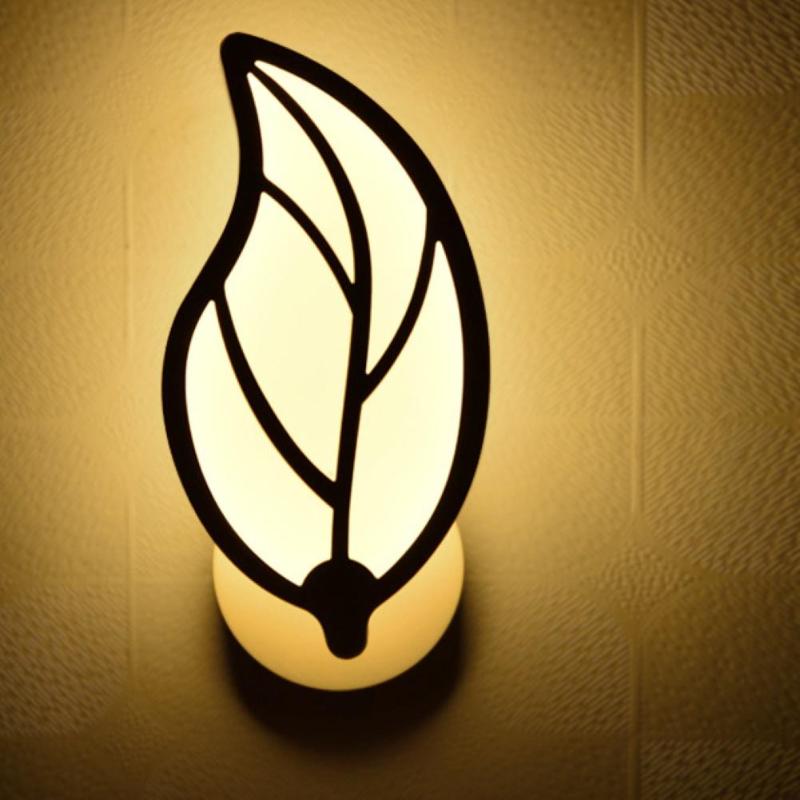 

Creative Leaf Circle Heart LED Wall Lamp Living Room Bedroom Decorative Light Eco-friendly Creative Ultra Bright Home Lighting