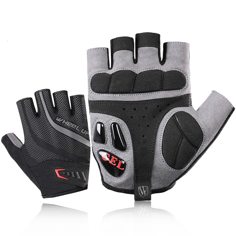 

Half Finger Cycling Gloves Road bike Mountain Bike Outdoor Sport Bike Glove Breathable Gel SBR Shockproof Lycra Fabric, Black