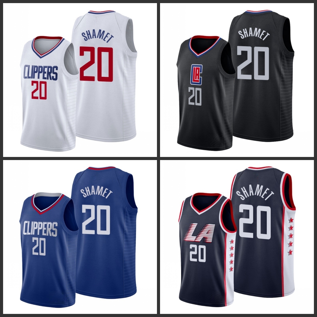 

Los Angeles Clippers Landry Shamet Men City Basketball Jersey, Black