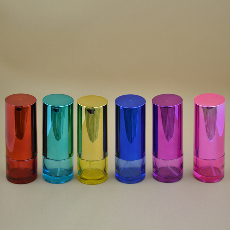 

1pcs a lot)20ML Cylindrical Sprayed Color Perfume Bottle / Glass Bottle / Empty /Spray