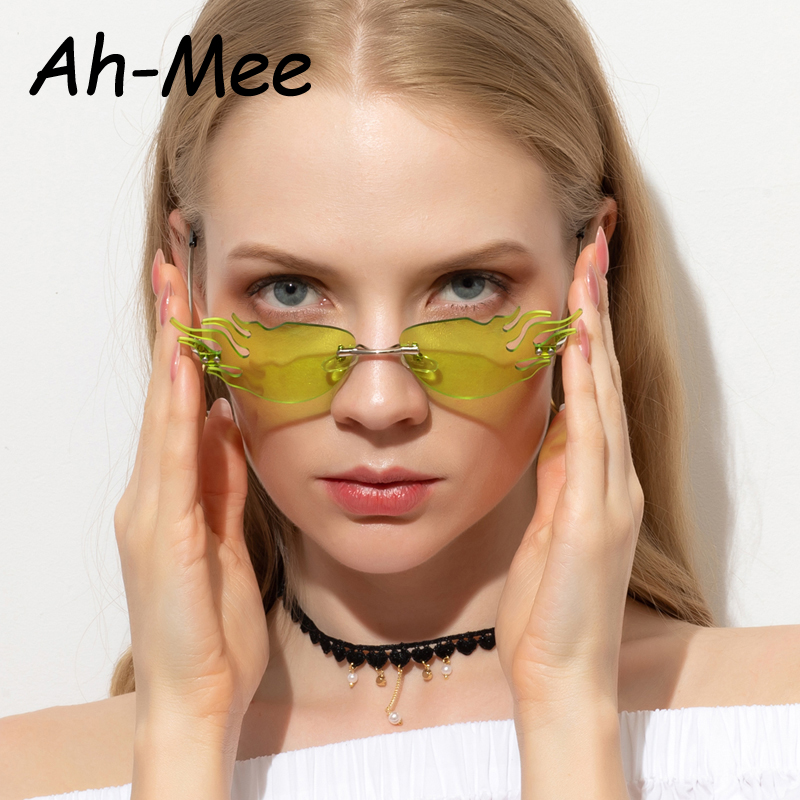 

Fashion Small Cat Eye Sunglasses Women Punk Colorful Sun Glasses Flamed Unique Sun Glasses Men Cateye Shades UV400