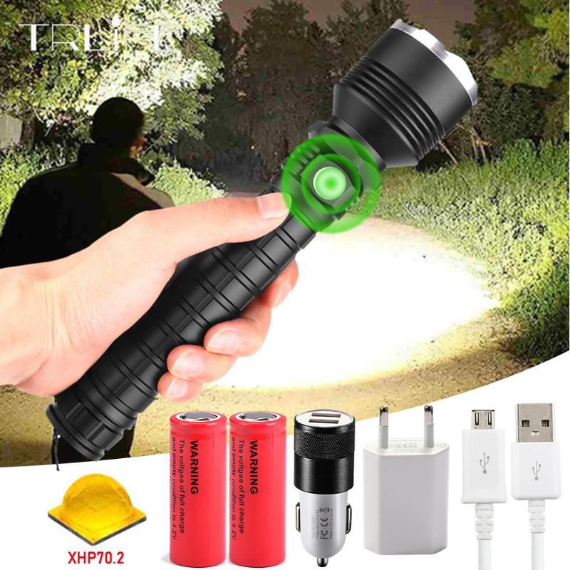 

Most Powerful Led XHP70.2 USB Zoom Led Torch Lamp XHP70 XHP50.2 18650 Battery Best for Outdoor activity