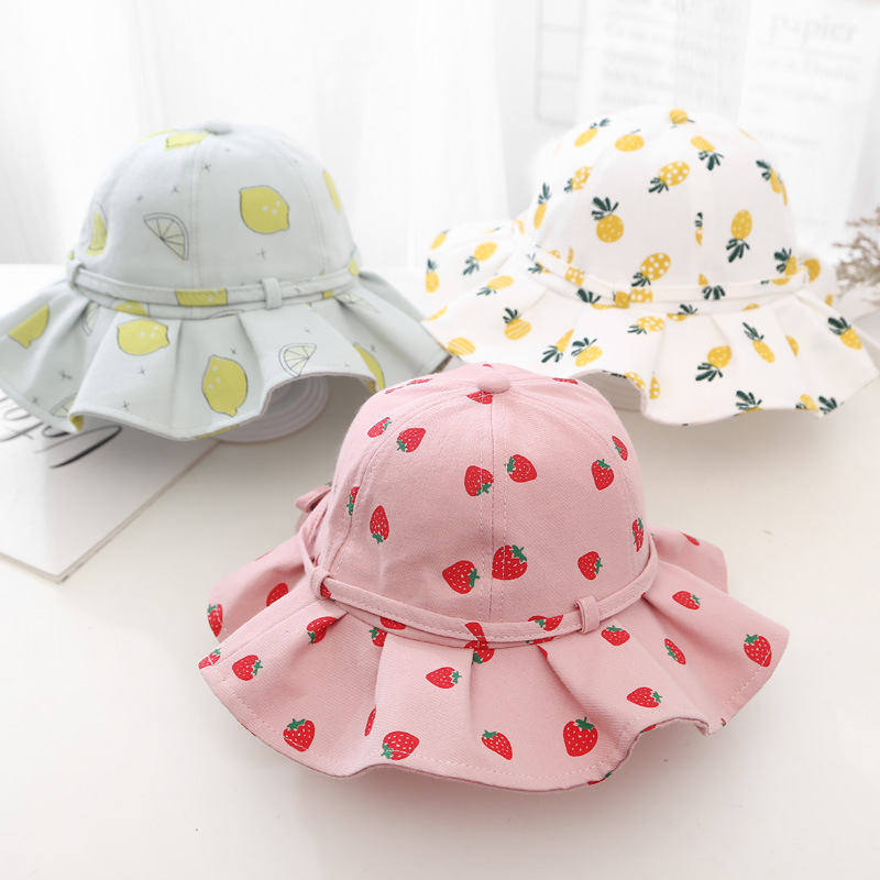 

Floral Baby Hat Newborn Baby Girl Hat Beach Bucket Cap Spring Children Kids Girls Summer Infant Toddler Sun Ha, A5