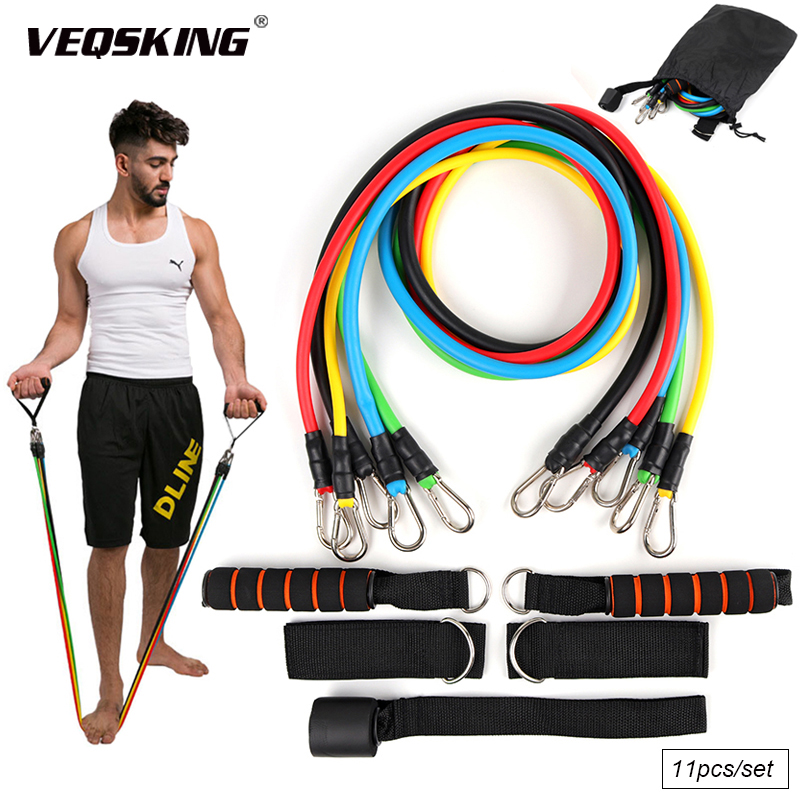 

11Pcs Resistance Bands Set Expander Yoga Exercise Fitness Rubber Tubes Band Stretch Training Home Gyms Workout Elastic Pull Rope