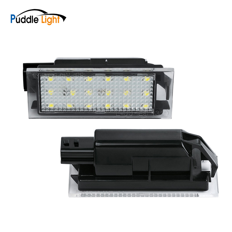 

12V LED License Number Plate Light For Trafic III Twingo 2 3 Espace Initial Laguna Coupe Clio Kadjar Twizyvel Satis, As pic