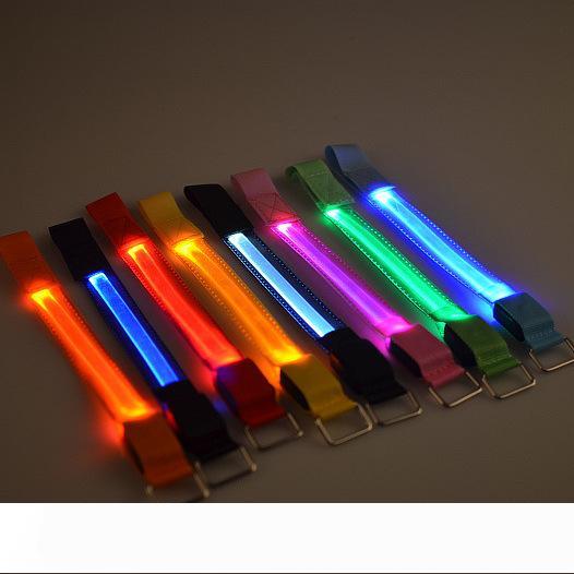 

USB Charger LED Flashing Light Glowing Wrist Band Arm Bracelet Strap LED Armband USB Charge Reflective Best For Outdoor Sport Safty