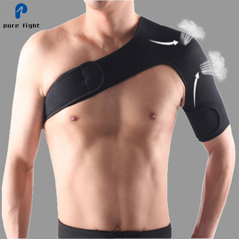 

1Pcs Shoulder Support Brace Back Guard Strap Wrap Belt Band Pads Single Shoulder Support With Pressure Pad for Prevention, As pic