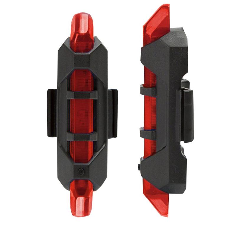 

USB Rechargeable Cycling 5 LED Bike Bicycle Tail Warning Light Front Rear Safety Flash Lamp BikeFlashing Light Taillight