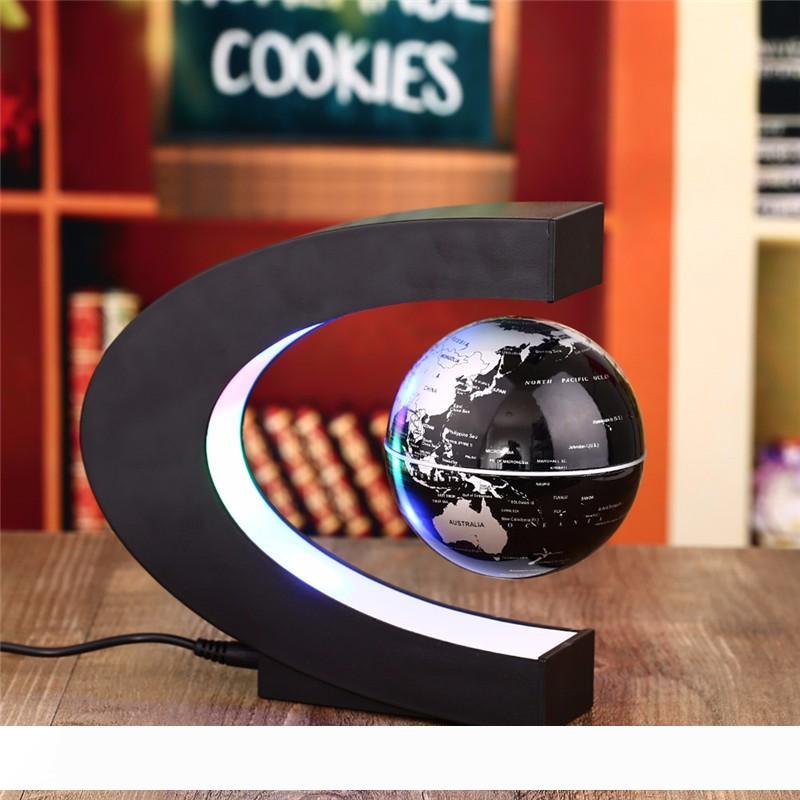 

Novelty floating ball magnetic levitation C-shaped LED anti-gravity moon light magic novel light birthday home December night light