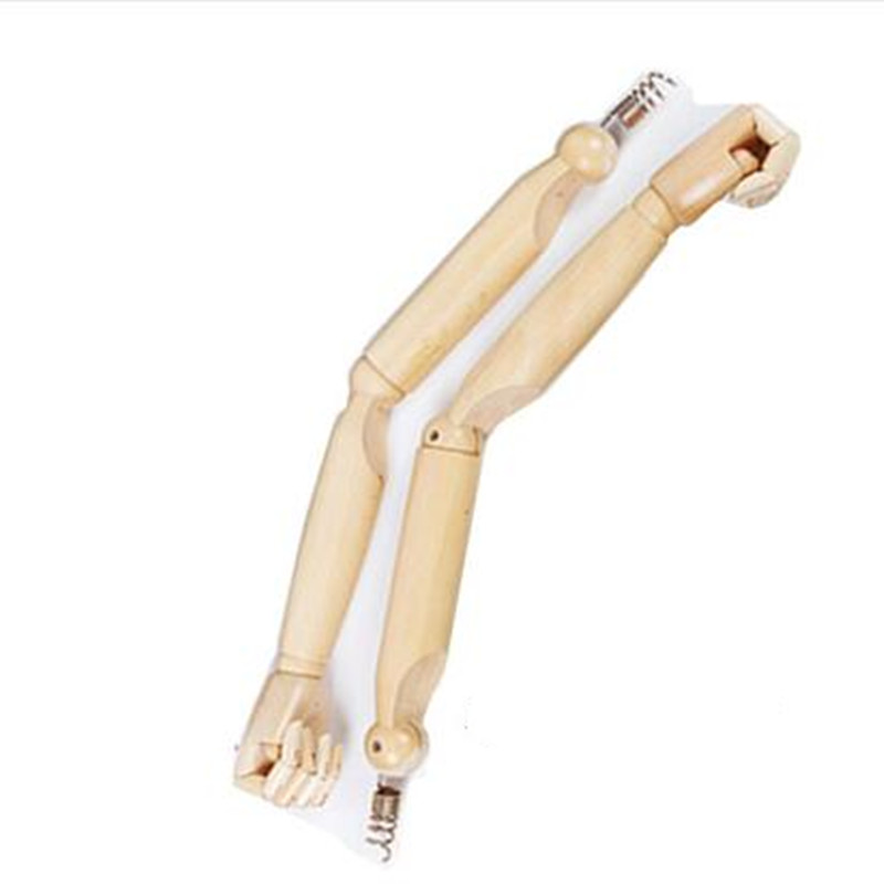 

Fashion Yellow Half body Jewelry Stand female hand mannequin cloth for Wooden Spring hand movable joint Nuts Bolts Pins 2pc/lot A405