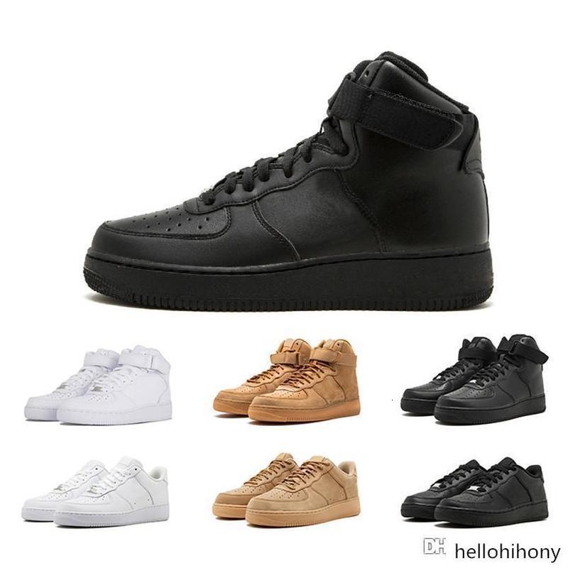 

box forces Low Cut one 1 White Black Dunk Classic Trainers high knit air sneakers