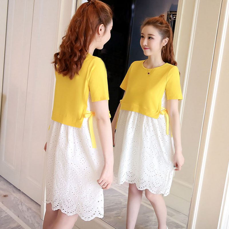 

Pregnancy Dress Maternity Dresses for Women Short Sleeve Breastfeeding Pregnant Dress Plus Size Pregnancy Maternity Clothes, Gray