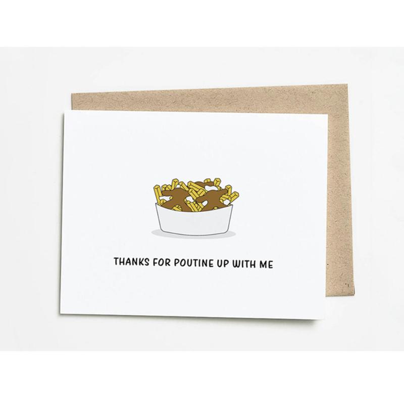 

Fries and Gravy Anniversary Gift Personalized Anniversary Card Funny Poutine Card Wedding