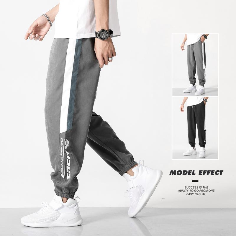 

Sweatpants Men's 2020 Summer Ankle Banded Pants Sports Mens Joggers Pants Hip Hop Streetwear Cargo Men Fitness Clothing, Black