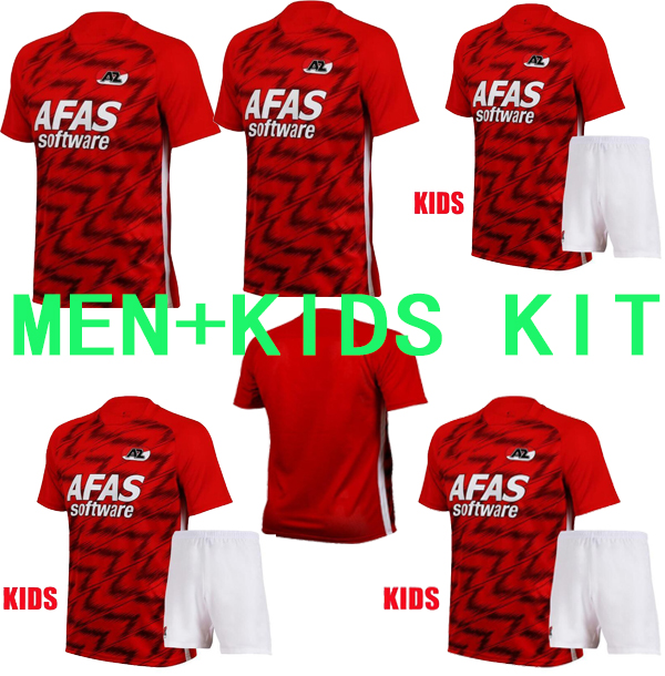 

men&kids 20-21 AZ Alkmaar home soccer jersey 2021 DE WIT STENGS BOADU football shirt AZ Alkmaar camiseta de fútbol maillot de foot camisa, White