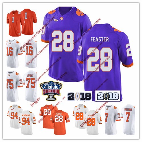 Wholesale Best Purple Clemson Jersey For Single S Day Sales 2020 From Dhgate