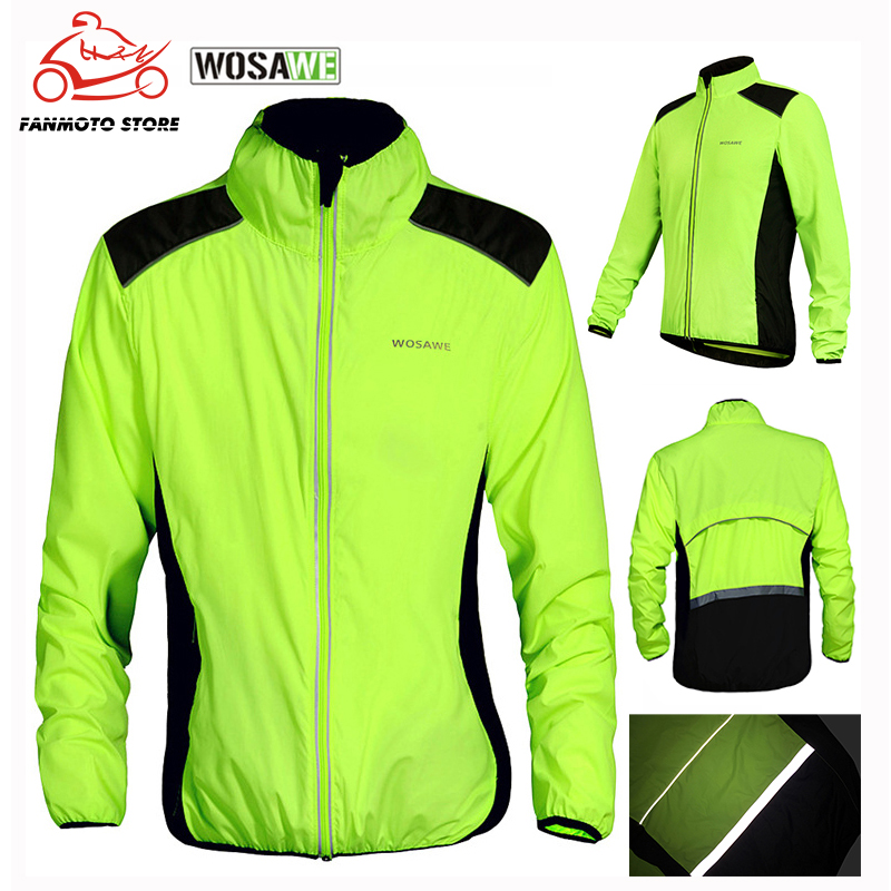 

WOSAWE Cycling Motorcycle Jacket Men Waterproof Windproof Hiking Jacket Outdoor Sport Downhill Hiking Camping Coats Thin